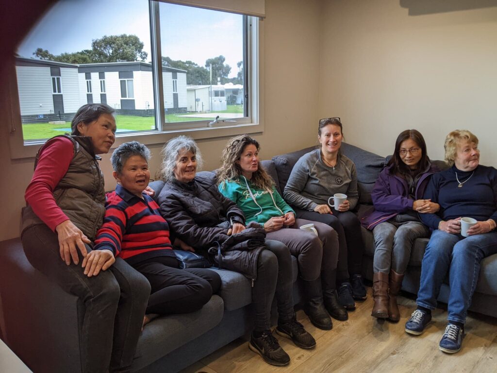 Socialising on a Church Camp.